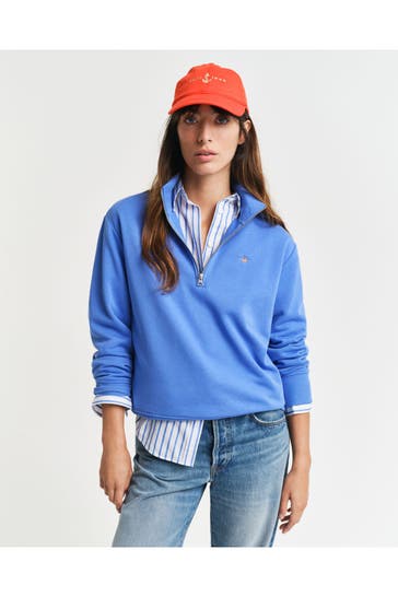 GANT Sweat-Troyer azurblau