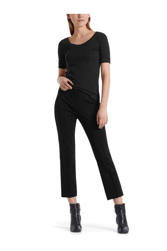 MARC CAIN Stoffhose schwarz
