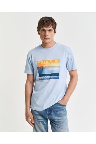 GANT T-Shirt hellblau