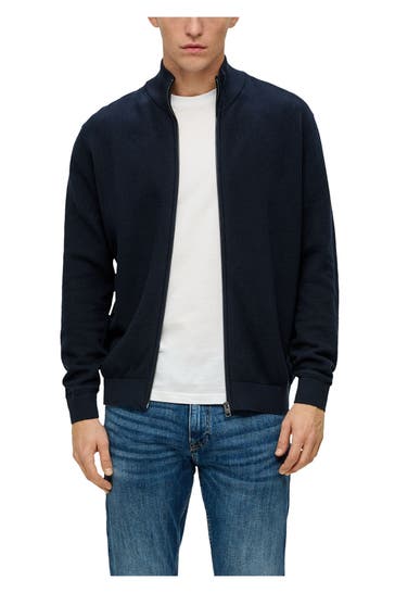 S.OLIVER Strickjacke navy