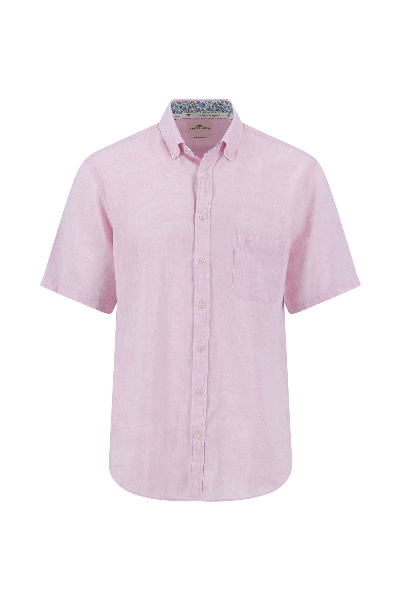 FYNCH-HATTON Kurzarmhemd rosa Regular Fit, Bild 1