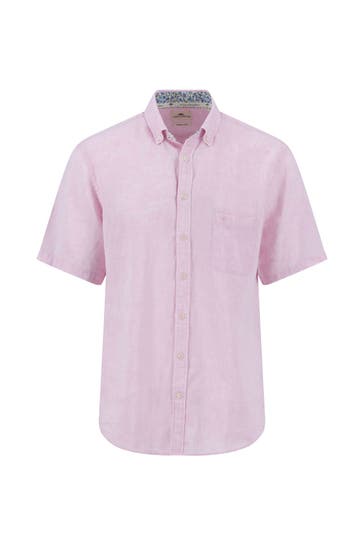 FYNCH-HATTON Kurzarmhemd rosa Regular Fit