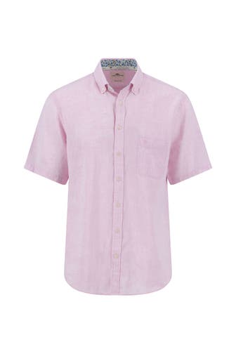 FYNCH-HATTON Kurzarmhemd rosa Regular Fit