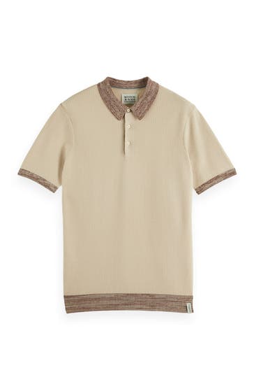 SCOTCH & SODA Strick-Polo zweifarbig