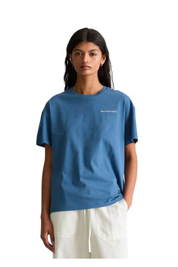 MARC O'POLO DENIM Azure blue T-Shirt