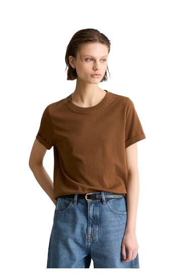 MARC O'POLO DENIM T-Shirt dunkelbraun