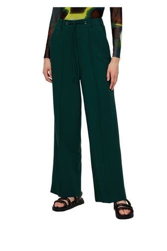 S.OLIVER BLACK LABEL Stoffhose dunkelgrün