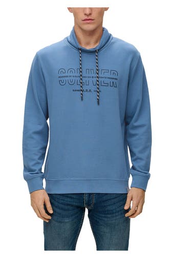 S.OLIVER Sweatshirt taubenblau