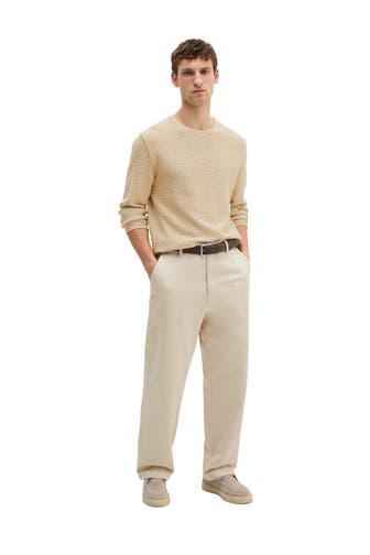 MARC O'POLO Strickpullover greige gestreift