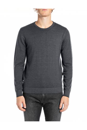 REPLAY Strickpullover grau