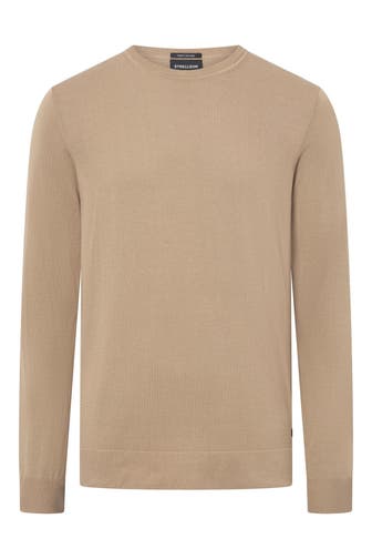 STRELLSON Strickpullover 'Vincent' hellbraun