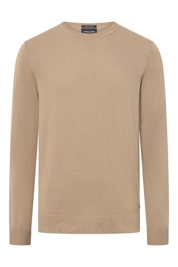 STRELLSON - Strickpullover 'Vincent' hellbraun