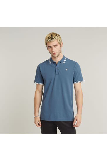 G-STAR Polo-Shirt 'Dunda' azurblau