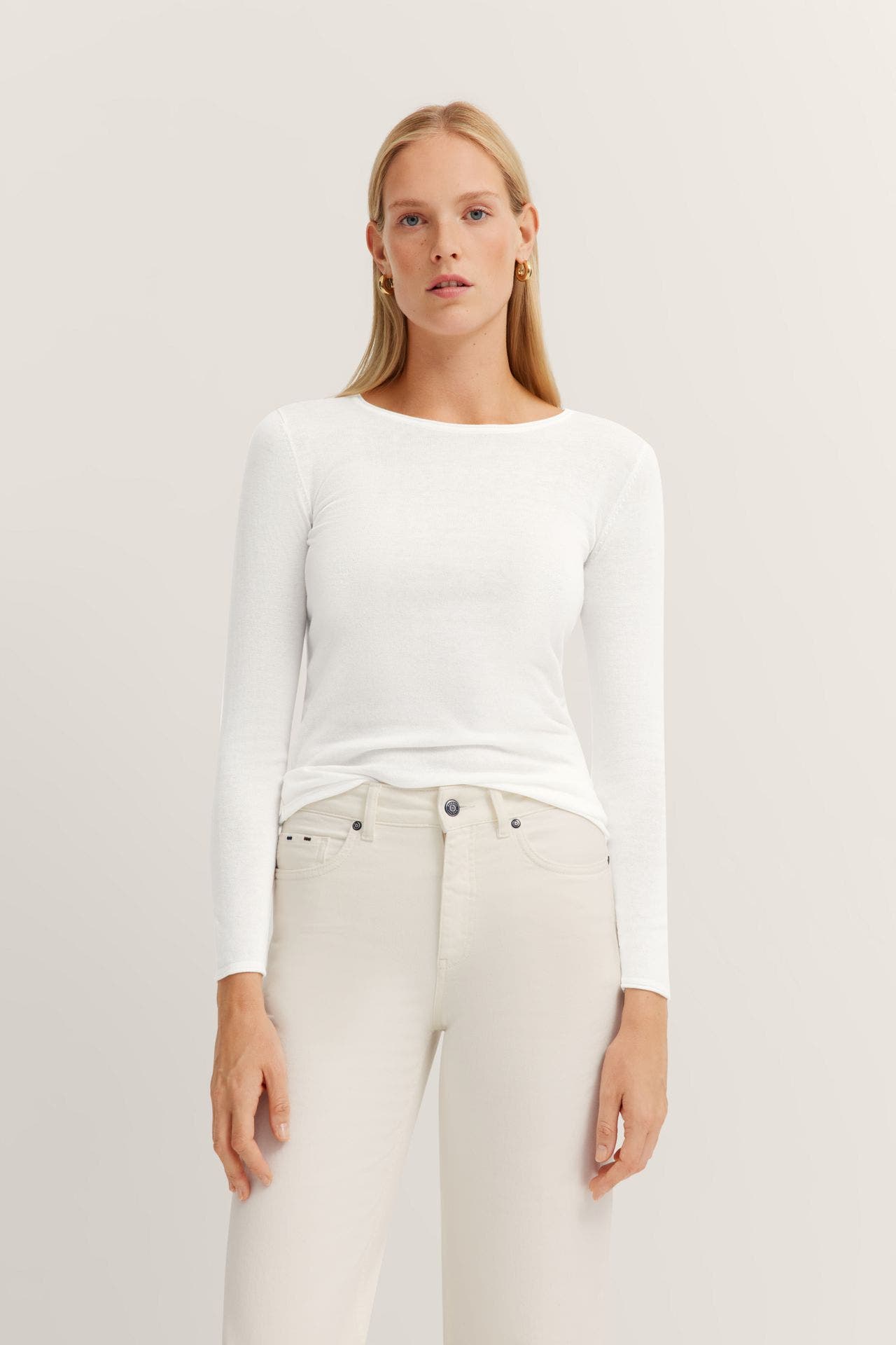 BUGATTI Strickpullover weiß, Bild 1