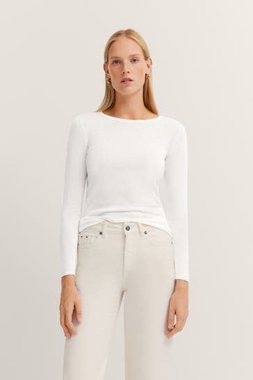 BUGATTI Strickpullover weiß