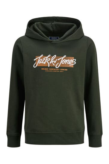 JACK & JONES Hoodie oliv