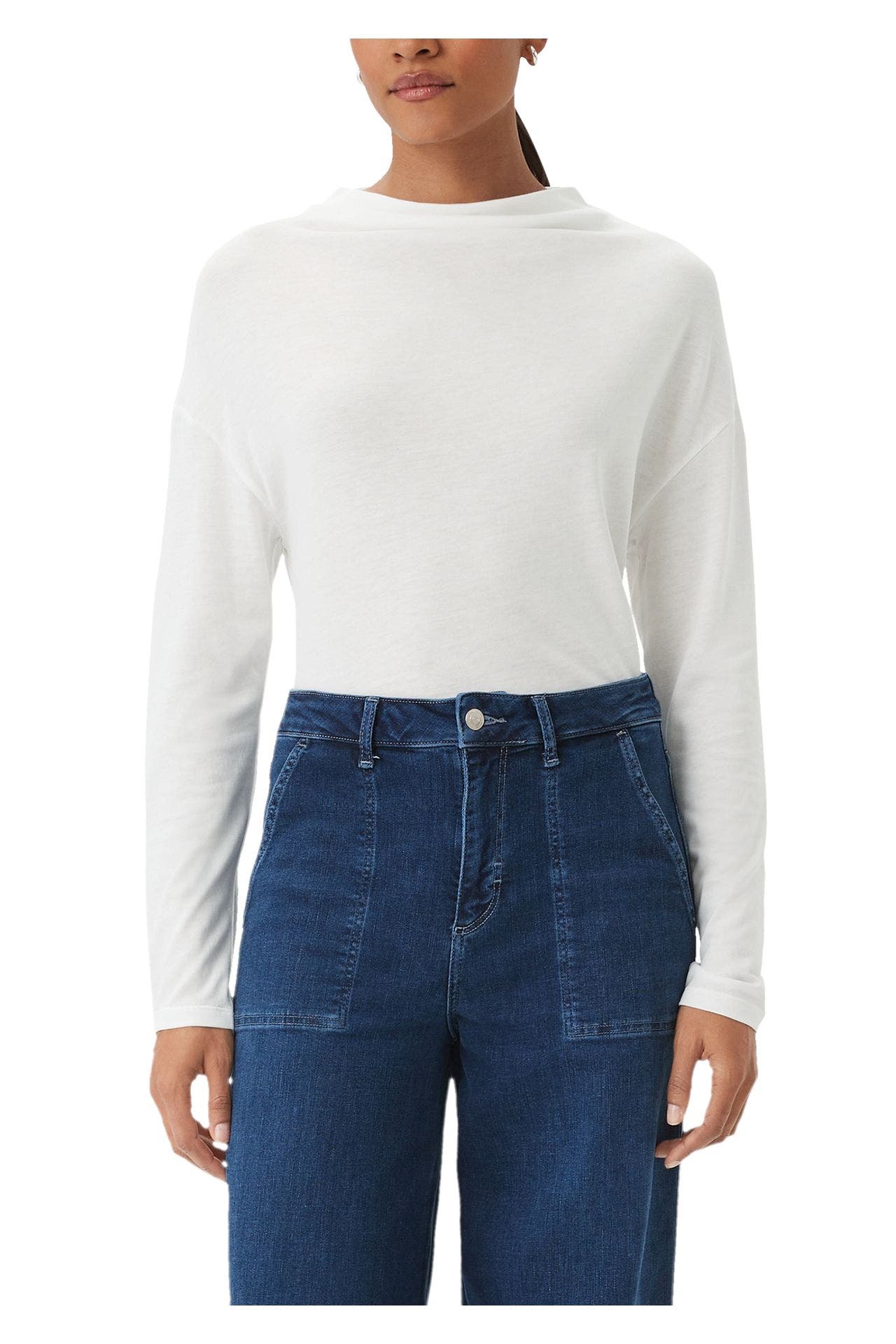 COMMA, Longsleeve weiß, Bild 1