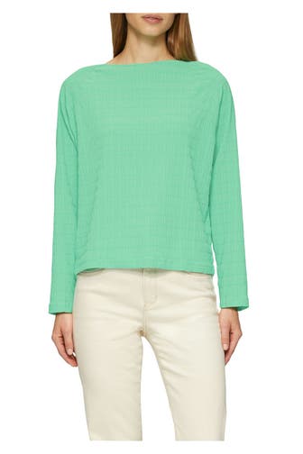 S.OLIVER Longsleeve meergrün