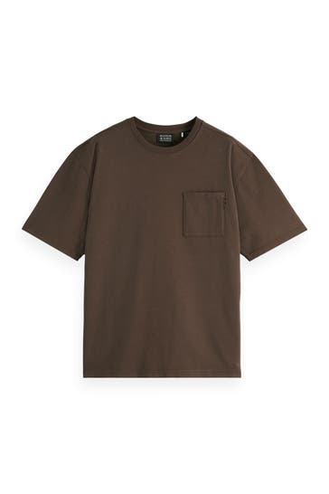 SCOTCH & SODA T-Shirt braun oversize