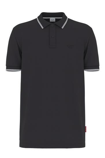 JOOP! JEANS Polo-Shirt 'Agnello' schwarz