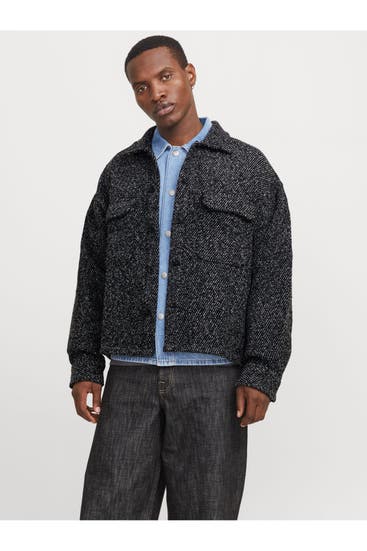 JACK & JONES - Overshirt 'Jorwinter' zweifarbig