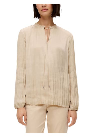 S.OLIVER BLACK LABEL Casual-Bluse beige