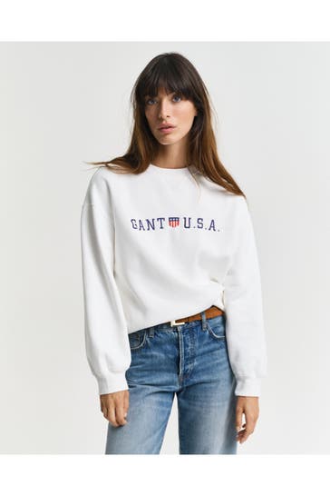 GANT Sweatshirt weiß