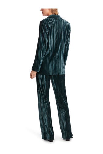 MARC CAIN Samt-Blazer petrol