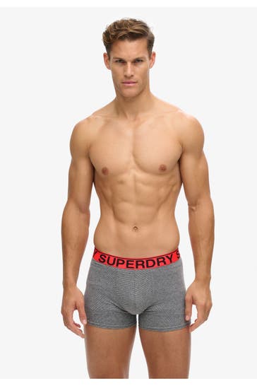 SUPERDRY 2er-Pack Boxer Trunk mehrfarbig