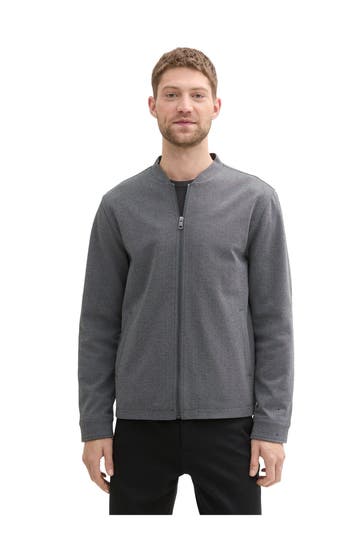 TOM TAILOR Blouson grau meliert