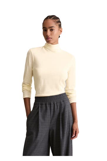 MARC O'POLO DENIM Rollkragen-Longsleeve vanille