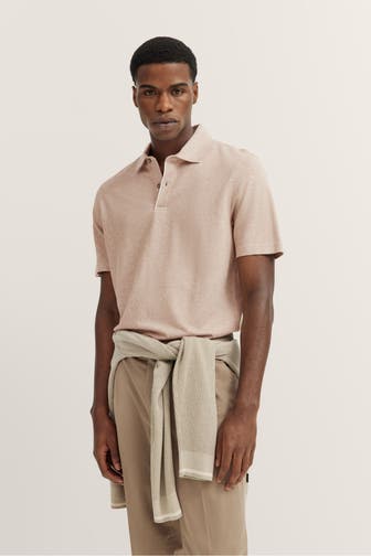 BUGATTI Polo-Shirt hellbraun