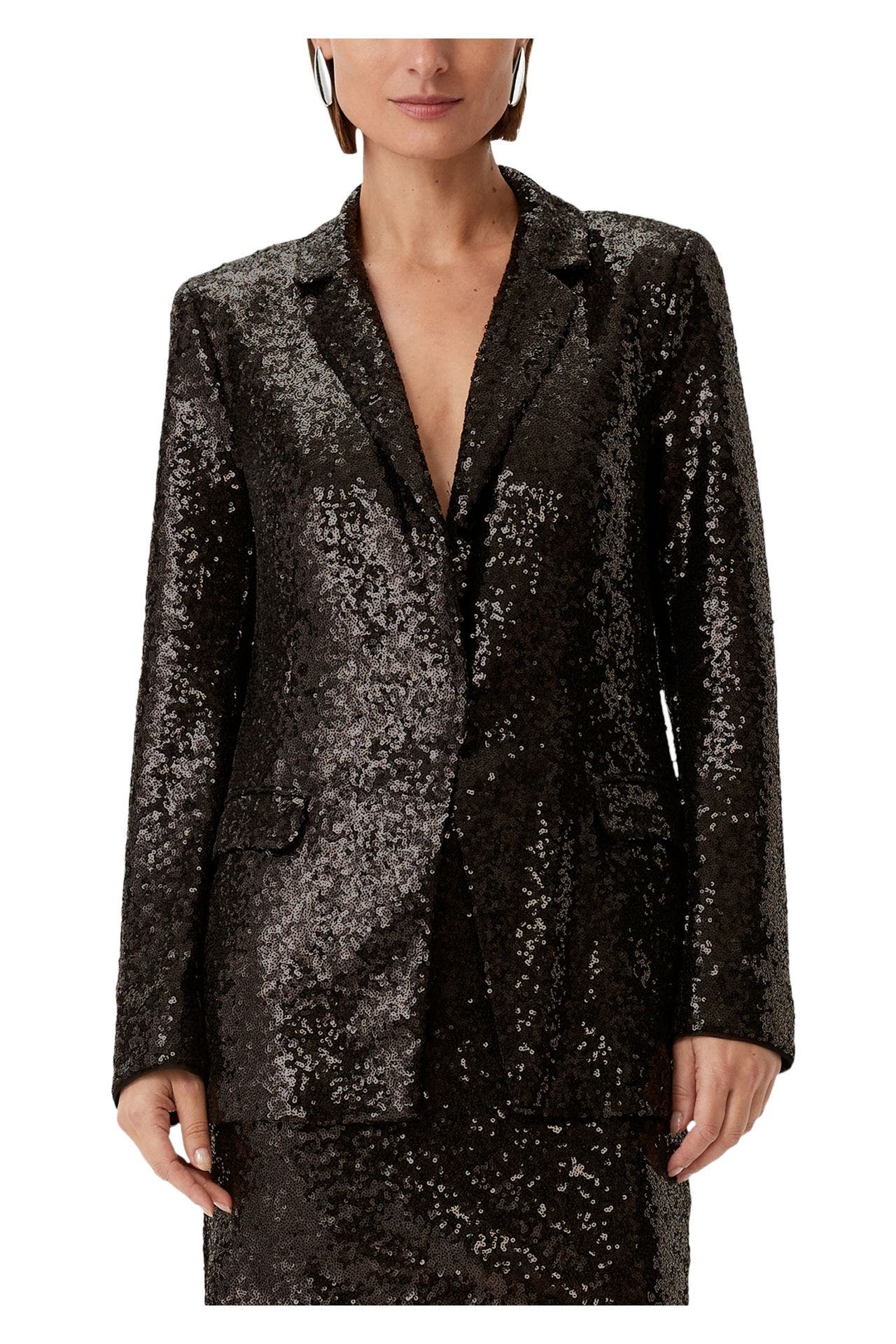 COMMA, Paillettenblazer schwarz, Bild 1