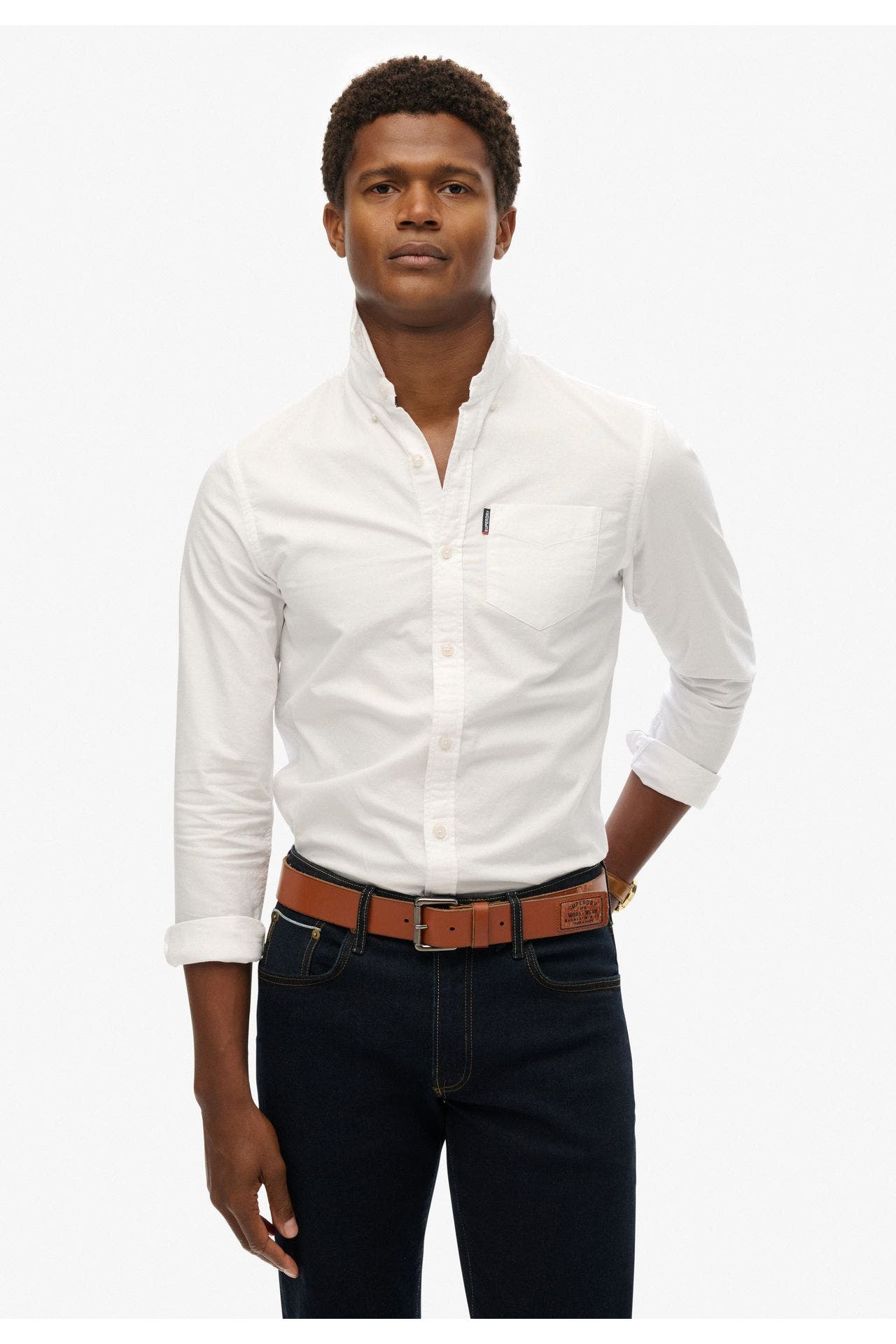 SUPERDRY Casual-Hemd weiß Regular Fit, Bild 1