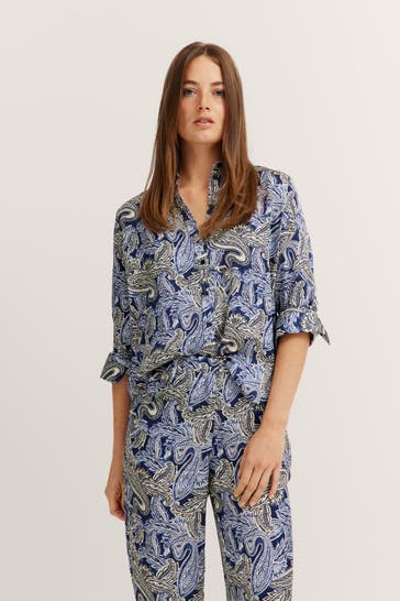 BUGATTI Casual-Bluse gemustert