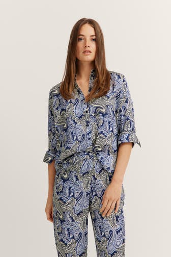 BUGATTI Casual-Bluse gemustert