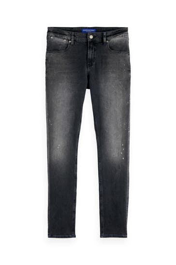 SCOTCH & SODA Jeans dunkelgrau skinny