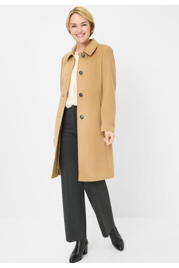 FUCHS SCHMITT Wollmantel camel