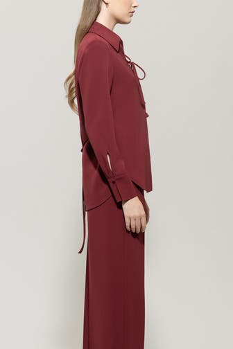 LUISA CERANO Bluse dunkelrot