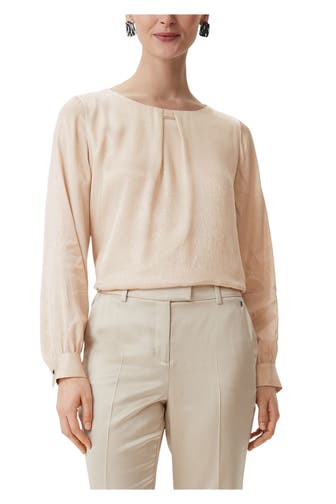 COMMA, Blusenshirt beige