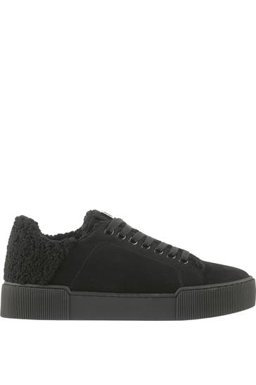 HÖGL Leder-Sneaker 'Fluffy' schwarz