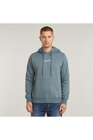 G-STAR Hoodie graublau