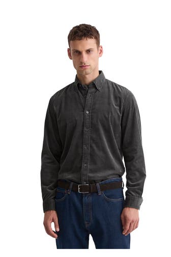 MARC O'POLO Cordhemd navy Regular Fit