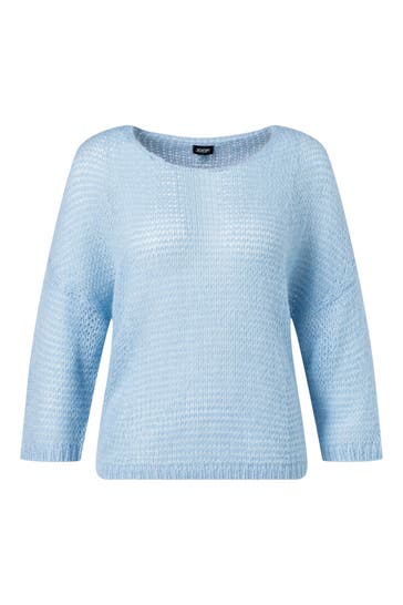 JOOP! Wollmix-Pullover 'Kagami' hellblau