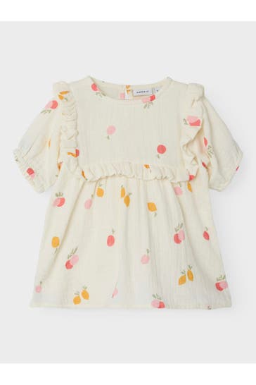 NAME IT Tunika ecru gemustert