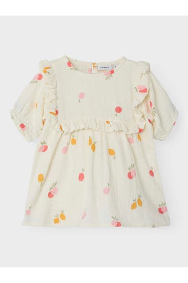 NAME IT - Tunika ecru gemustert