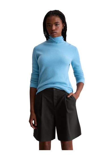 MARC O'POLO DENIM Rollkragenpullover hellblau