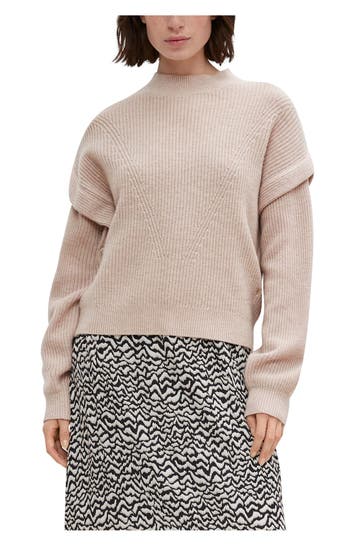 COMMA, Wollpullover greige