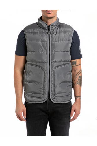 REPLAY Steppweste graublau