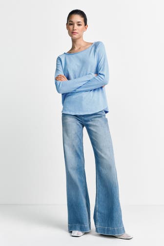 RICH & ROYAL Langarmshirt eisblau